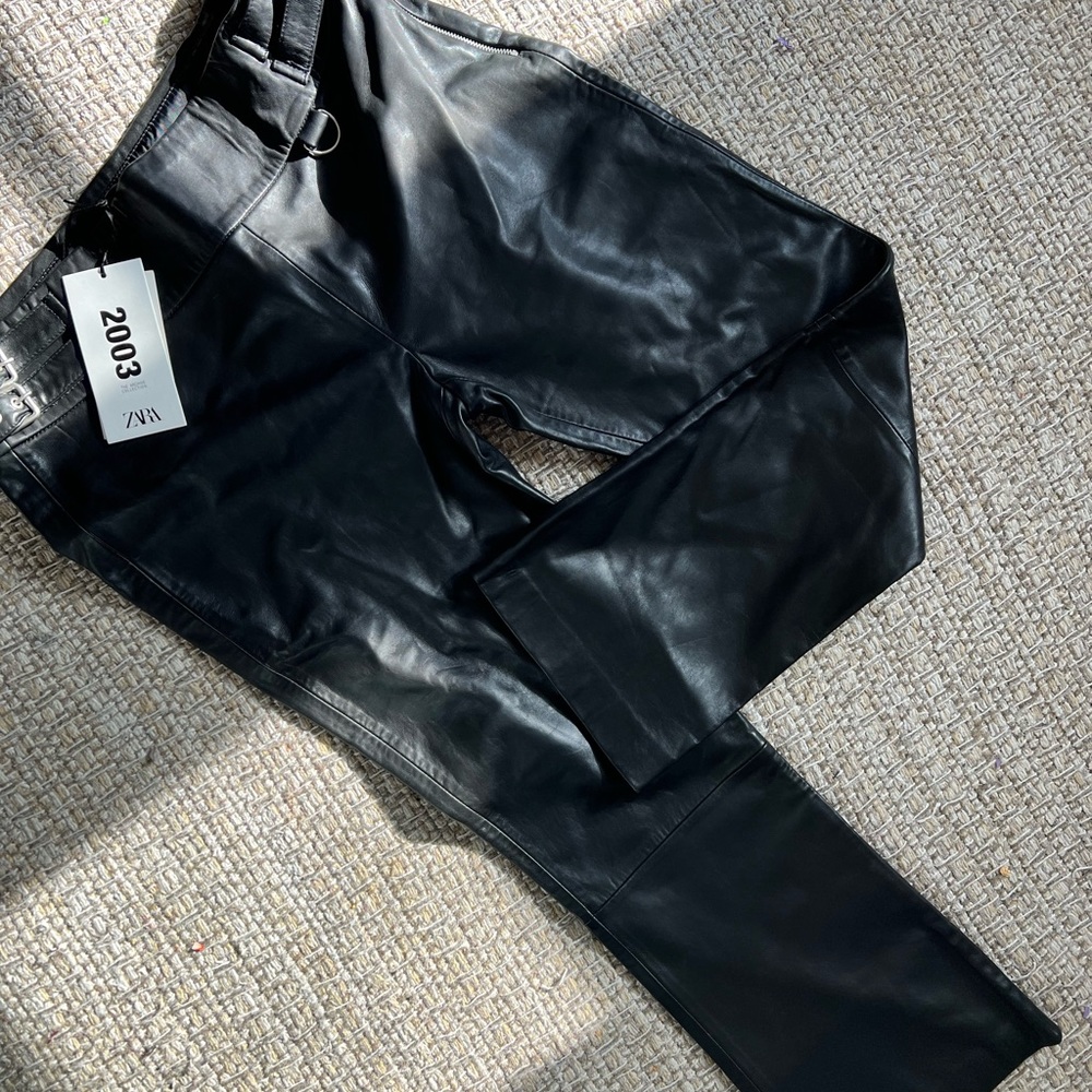 Zara leather pants
